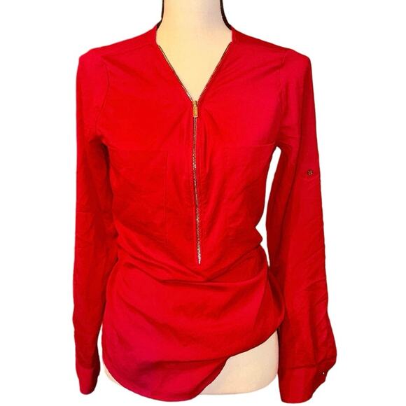 Calvin Klein Red Blouse - Picture 1 of 7